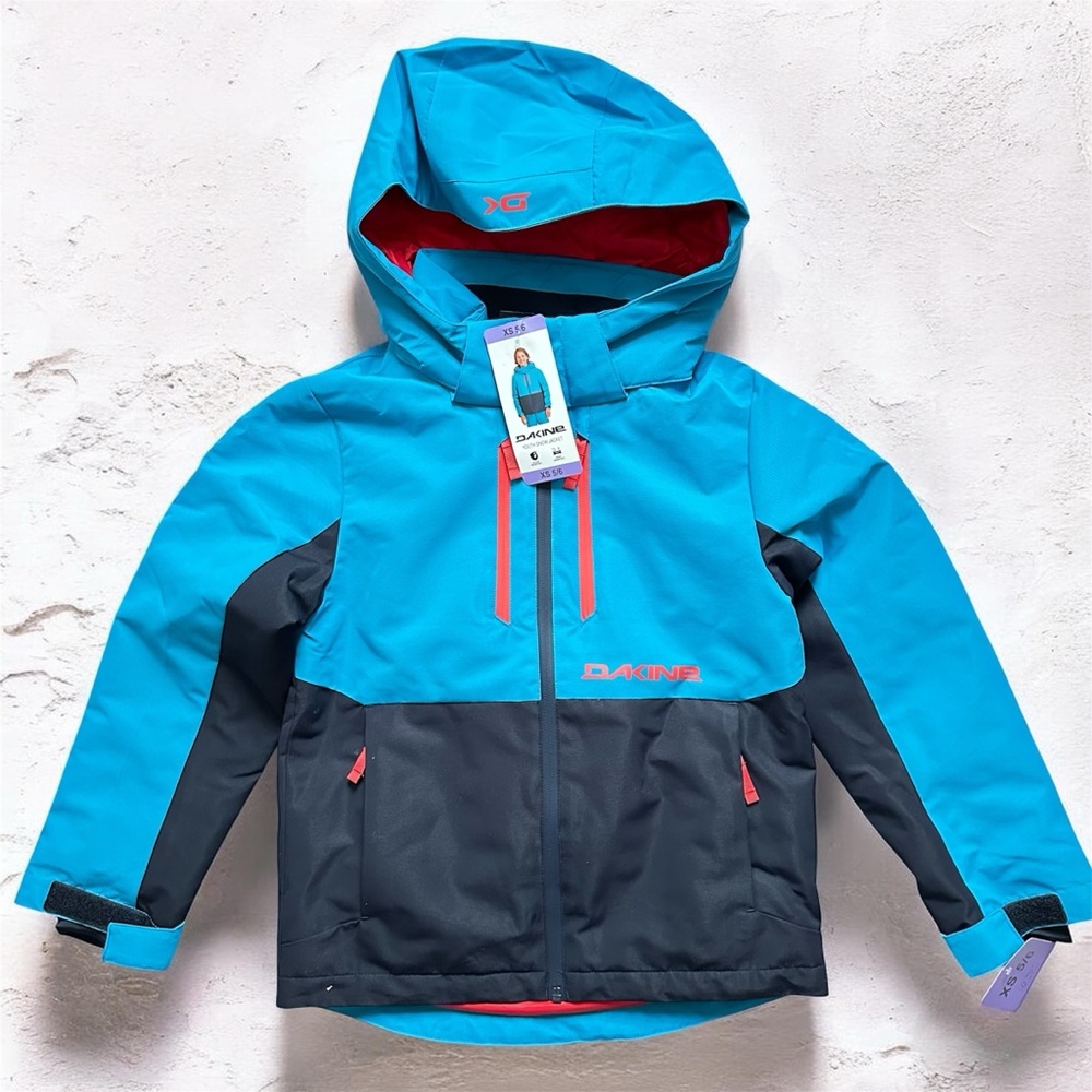 Dakine Jacket Boy Blue Hooded Insulated Water Resistant Ski Snowboarding NEW